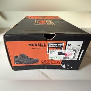 Men's Timberland Pro Steel Toe Work Shoe Mudsill US 13 Black NEW with Box